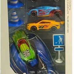 Rapid car launcher with 4 metal master racer cars and One Launcher-image-17