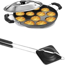 Non-Stick Appam Patra with Stainless Steel Lid, Sandwich Toaster with Spatter K6 0 W Pop Up Toaster-picture-16