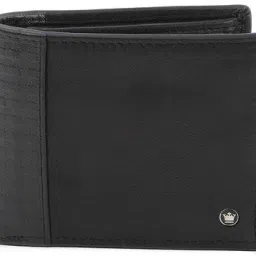 Men Black Genuine Leather Wallet - Mini-image-15