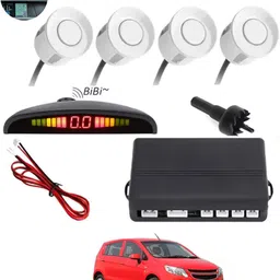 monolive Car Reverse Parking White Sensor With Led Display/Buzzer-234 White 4Parking Sensor Increased Safety For Passengers Universal For Car-234 Parking Sensor-picture-29