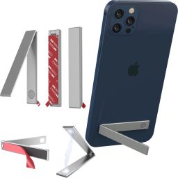 MAK Foldable Pocket Magnetic Aluminum Mobile Adjustable Angle Mobile Holder-image-37