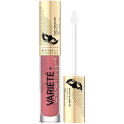 Eveline Cosmetics Variete Satin Matt Lip Liquid Lipstick - 4.5 ml - Peach Mousse - 05 image 3