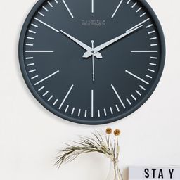 RANDOM Embossed Grey & White Printed Contemporary Wall Clock-picture-52