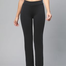 Reebok Women Black Workout Ready PP BT Solid Training Track Pants-24