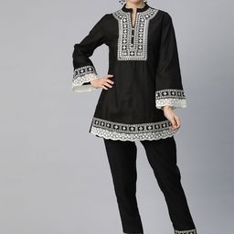 Readiprint Fashions Women Embroidered Pure Silk Co-Ords-picture-16