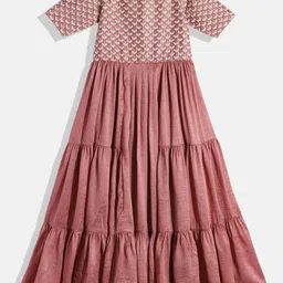 Ethnovog Ethnic Motifs Embroidered Maxi Dress-image-26