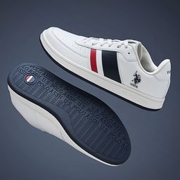 U.S. Polo Assn. Men Colourblocked Comfort Insole Lace-Ups Sneakers-34