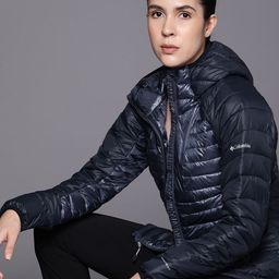 Columbia Women Labyrinth Loop Hooded Full Sleeve Trekking-Hiking Jacket-36