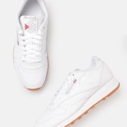 Reebok Classic Unisex White Perforated Classic Leather Sneakers-image-26