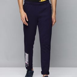 Puma Men Typography Printed Slim Fit Regular Track Pants-image-8
