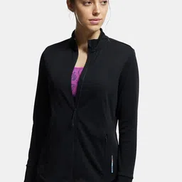 Jockey Antimicrobial Relaxed fit Training or Gym Sporty Jacket-image-73