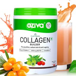 OZiva Plant Based Collagen Builder for Brighter & Youthful Skin Tone- Berry Orange - 250g-19