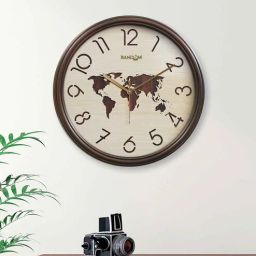 random Classic Brown Plastic Wall Clock-picture-15