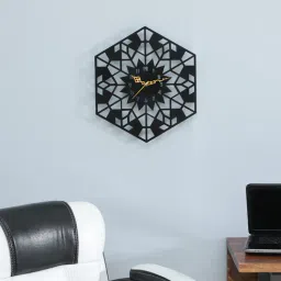 mint furnish Decorative Black Iron Wall Clock-picture-15