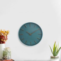 Home Centre Teal Contemporary Wall Clock-image-89