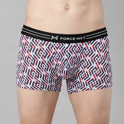 Force NXT Pack Of 3 Printed Four Way Stretch Ultrasoft Trunks MNFS-21P-C5-1-2-PO3 image 5