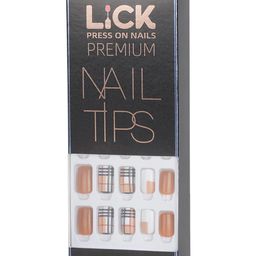 LICK Press On Nails 12 Pcs Artificial Reusable Acrylic Stick on Nails Set Nails Extension image 2