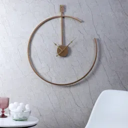 amaya decors Gold Half Ring Clock-picture-48