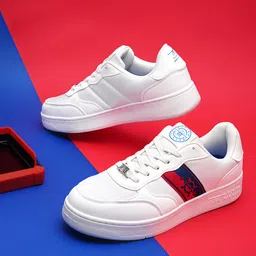 Flying Machine Men LAMAR Striped Comfort Insole Basics Sneakers-image-48