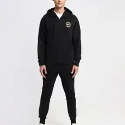 Zip-Front Hoodie with Split Kangaroo Pockets-picture-11