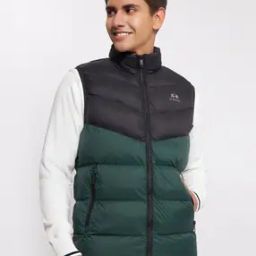 Colourblock Quilted Zip-Front Gillet-picture-19