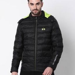 Regular Fit Puffer Zip-Front Puffer Jacket-image-81