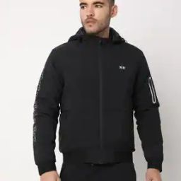 Zip-Front Heat Tech Hooded Bomber Jacket-picture-31