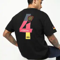 Men Brand Print Relaxed Fit Crew-Neck T-Shirt-image-23