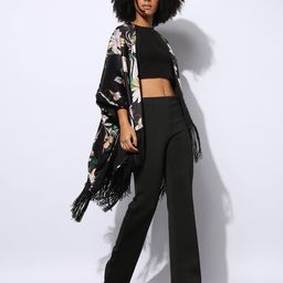 outryt by azorte Front-Open Shrug with Tassel Details image 5