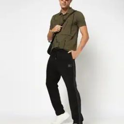 Regular Fit Track Pants with Drawstring Waist-image-80