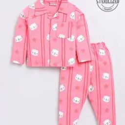 Panda Print Shirt & Pyjama Set-12