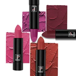 PERPAA Set of 4 Long Lasting Smooth Texture Cremy Matte Lipstick - Shade 55-58-60-95-19