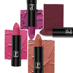 PERPAA Set of 4 Long Lasting Smooth Texture Cremy Matte Lipstick - Shade 58-60-62-80-24