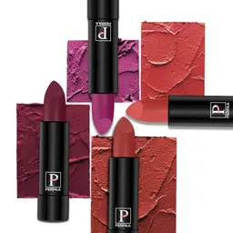 PERPAA Set of 4 Long Lasting Smooth Texture Cremy Matte Lipstick - Shade 52-55-58-93-22