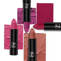 PERPAA Set of 4 Long Lasting Smooth Texture Cremy Matte Lipstick - Shade 58-60-62-84-24