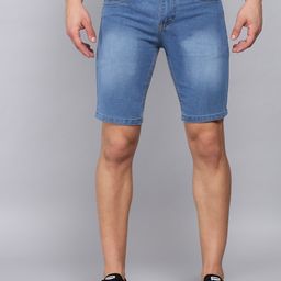 dakwins Dyed/Washed Men Denim Blue Denim Shorts-picture-0