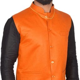 Self Design Men Waistcoat-image-95