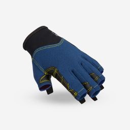 Kids Fingerless Sailing Gloves 500 Dark Blue-image-4