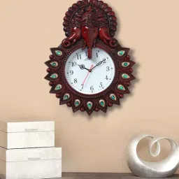 horo Red Synthetic Plastic Wall Clock-picture-9