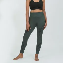 kimjaly 7/8 Seamless Dynamic Yoga Leggings - Dark Green-picture-37