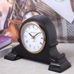 de maison decor Arcadian Arc Black Steel Table Clock-picture-35