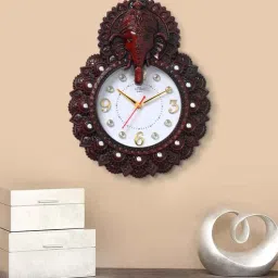 horo Red Synthetic Plastic Wall Clock-picture-7