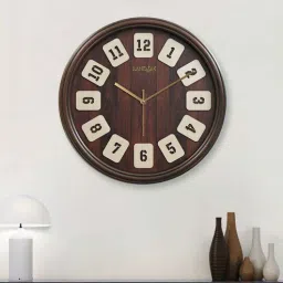 random Classic Brown Plastic Wall Clock-picture-38