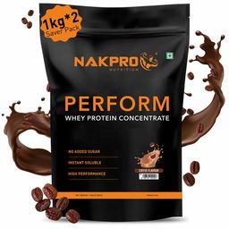 Nakpro Perform Whey Protein Concentrate,  2.2 lb  Coffee (Pack of 2) -9