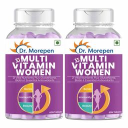 Dr. Morepen Multivitamin Women,  60 tablet(s)  Unflavoured (Pack of 2) -7