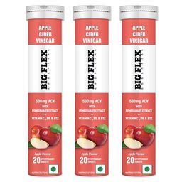 Big Flex Apple Cider Vinegar,  20 tablet(s)  Apple (Pack of 3) -31