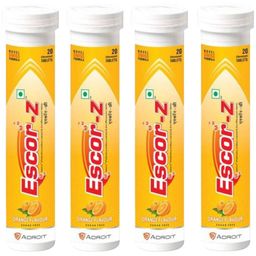 Escor-Z Effervescent,  20 tablet(s)  Orange Pack of 4 -image-96