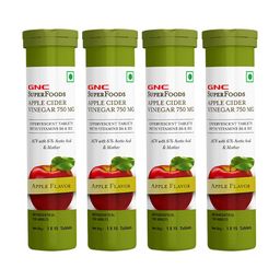 GNC Apple Cider Vinegar Effervescent,  15 tablet(s)  Apple (Pack of 4) -18