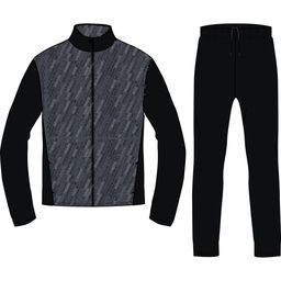 domyos Kids' Breathable Synthetic Tracksuit Gym'y - Black & Print-picture-26