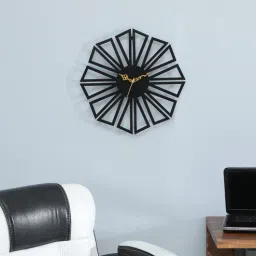 mint furnish Decorative Black Iron Wall Clock-picture-10